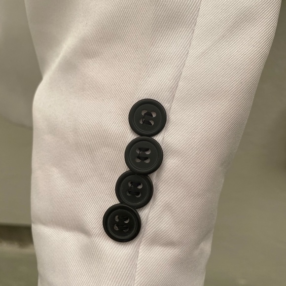 MEN’S SINGLE-BUTTON WHITE BLAZER - Picture 7 of 16